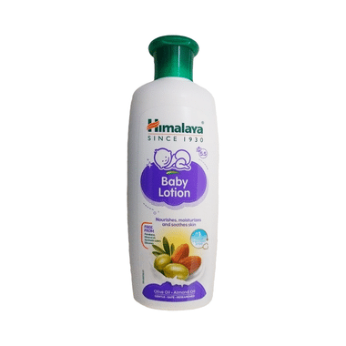 Himalaya Baby Lotion with Almond & Olive Oil | Nourishes & Moisturises Baby's Skin | Paraben-Free