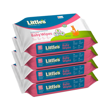 Little's Soft Cleansing Baby Wipes (80 Each)