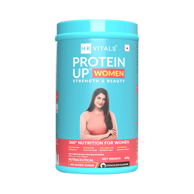 HK Vitals Protein Up Women | Powder With Whey Protein, Collagen & Biotin For Strength & Beauty