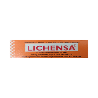 Lichensa Ointment For Cracked Heels, Diaper/ Napkin Rash, Nail & Fungal Infection