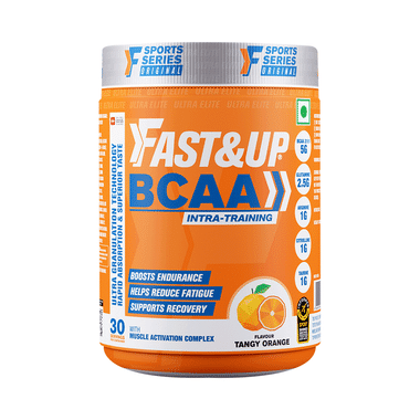 Fast&Up BCAA 2:1:1 (Leucine, Isoleucine & Valine) | For Lean Muscles & Recovery | Flavour Orange