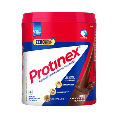 Protinex High Quality Protein | Nutritional Drink for Immunity & Strength Zero Added Sugar Rich Chocolate Powder