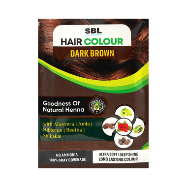 SBL Hair Colour 12 Sachets Dark Brown