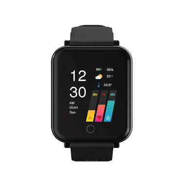 GOQii Smart Vital 2.0 Covers 5 Lakhs Health Insurance & 1 Lakh Life Insurance With 3 Months Health & Personal Coaching HD Display Smart Watch