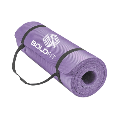 Boldfit Yoga Mat With Carrying Strap Purple