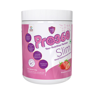 Pro360 Slim Protein With CLA & Garcinia For Nutrition | Sugar Free | Flavour Strawberry