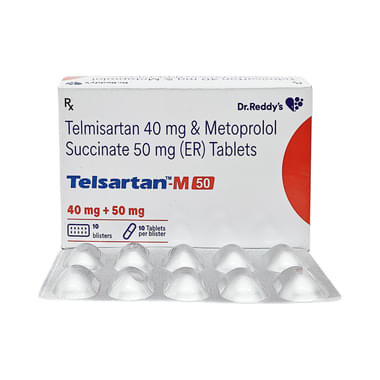 Telsartan M 40mg/50mg Tablet