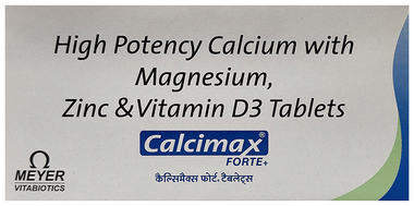 Calcimax Forte+ Calcium with Magnesium, Zinc & Vitamin D3 | Tablet