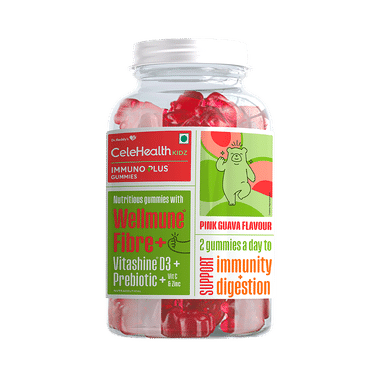 CeleHealth Kidz Immuno Plus Gummies Pink Guava