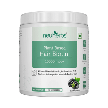 Neuherbs Plant Based Hair Biotin 10000mcg+ Blackberry