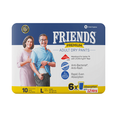 Friends Premium Adult Diaper Pants Large