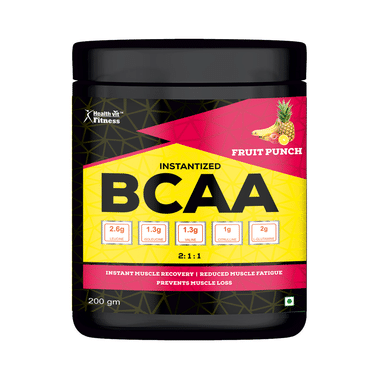 HealthVit Fitness Instantized BCAA 2:1:1 Powder Fruit Punch