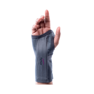 Tynor E 01 Elastic Wrist Splint Medium Grey Left