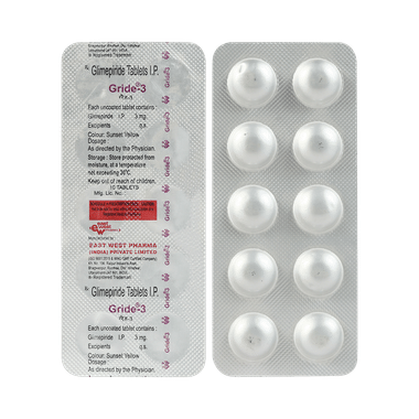 Gride 3mg Tablet