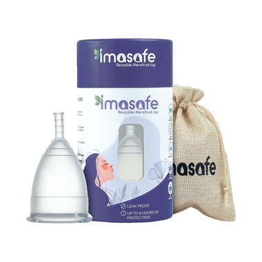 Imasafe Reusable Menstrual Cup Transparent Medium