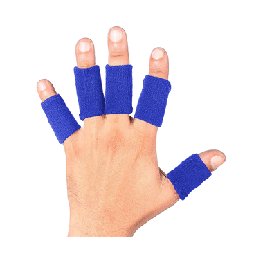 Joyfit Finger Sleeves For Support Blue