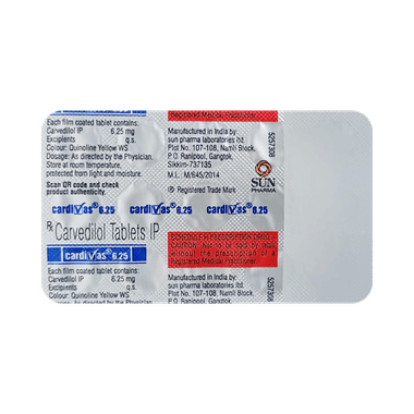Cardivas 6.25 Tablet