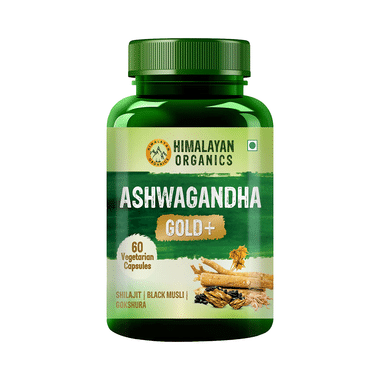 Himalayan Organics Ashwagandha Gold+ Supports strength and Energy Capsule