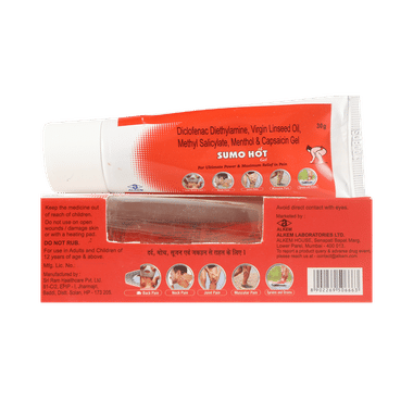 Sumo Hot Pain Relief Gel | For Back, Neck, Joint & Muscular Pain