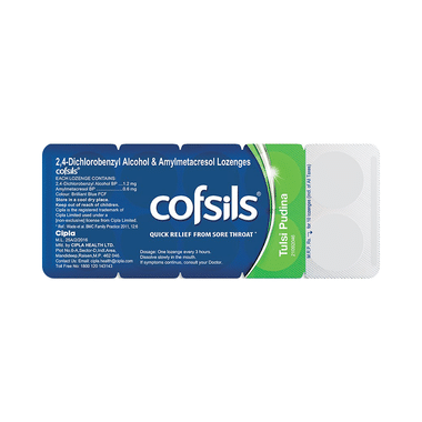 Cofsils For Quick Relief From Sore Throat Tulsi Pudina