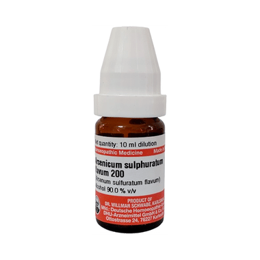 Dr Willmar Schwabe Germany Arsenicum Sulphur Flavum Dilution 200