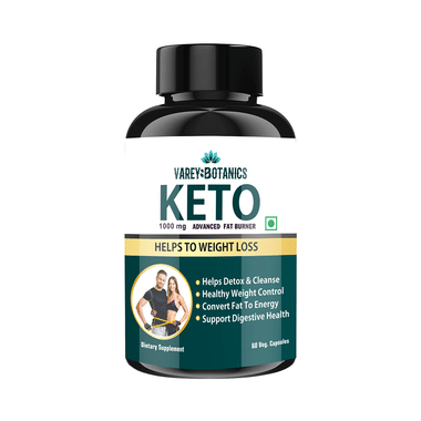 Varey Botanics Keto 1000mg Veg Capsule