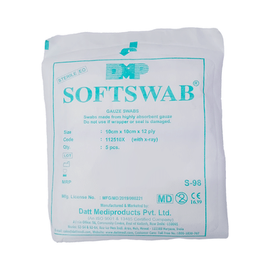 Softswab Gauze Swab 10cm X 10cm X 12ply