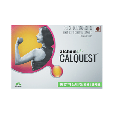 Calquest  Capsule with Calcium, Calcitriol, Boron & Soya Isoflavones for Bone Support