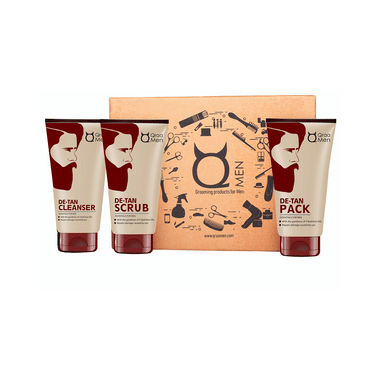 Qraa Men De-Tan Kit For Instant Tan Removal