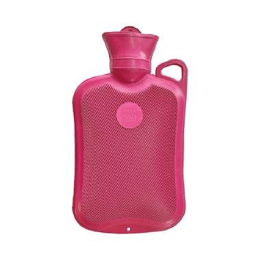 Tata 1mg Hot Water Bag | Hot Water Bottle for Pain Relief and Cramps 2 Liter Red