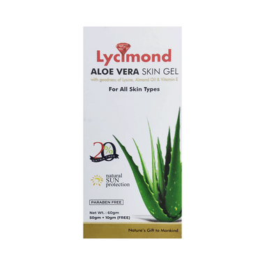 Lycimond Aloe Vera Skin Gel Paraben Free