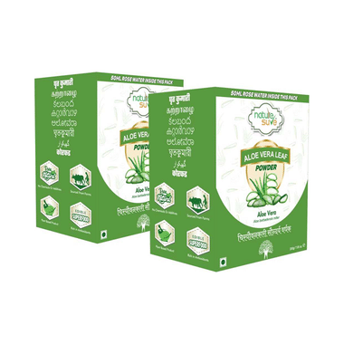Nature Sure Aloe Vera Leaf Powder (200gm Each) With 50ml Rose Water Free