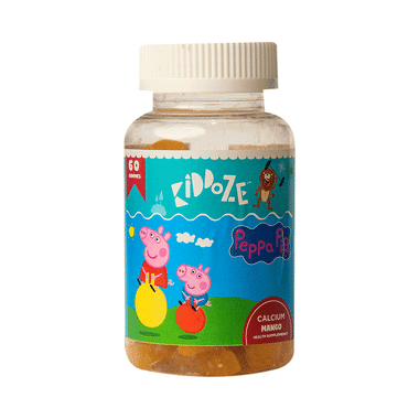 Kiddoze Peepa Pig Calcium Gummies Mango