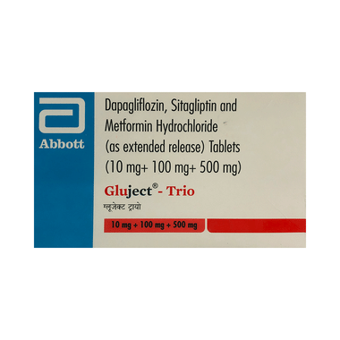 Gluject Trio 10mg/500mg/100mg Tablet
