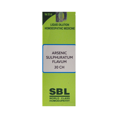 SBL Arsenic Sulphuratum Flavum Dilution 30 CH