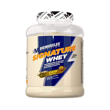 Big  Muscles Nutrition Signature Whey Protein Cafe Latte