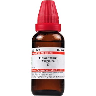 Dr Willmar Schwabe India Chionanthus Virginica Mother Tincture Q