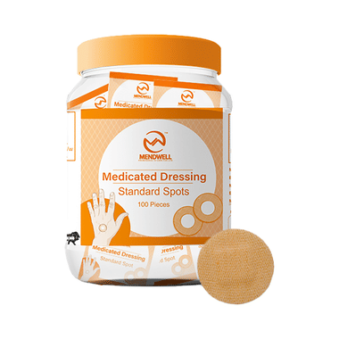 Mendwell Medicated Dressing Bandage Standard Spots
