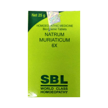 SBL Natrum Muriaticum Biochemic Tablet 6X