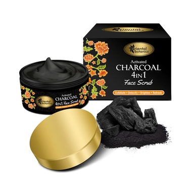 Oriental Botanics Activated Charcoal 4 In 1 Face Scrub