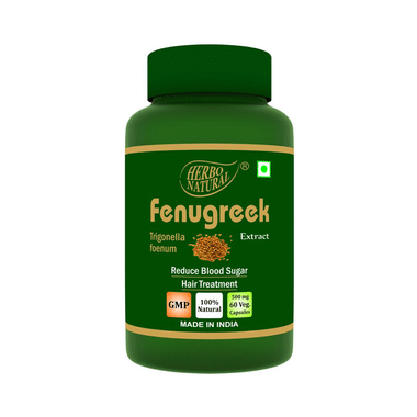 Herbo Natural Fenugreek (Trigonella Foenum) Extract 500mg Veg Capsule