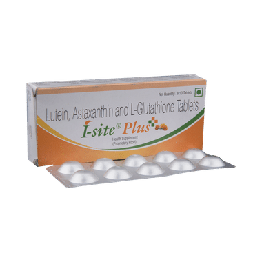 I-Site Plus Tablet With Lutein, Astaxanthin & L-Glutathione