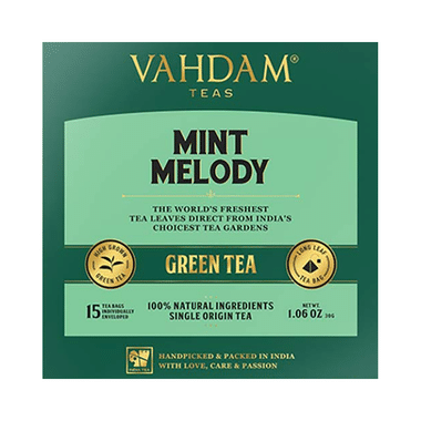 Vahdam Teas Green Tea (2gm Each) Mint Melody