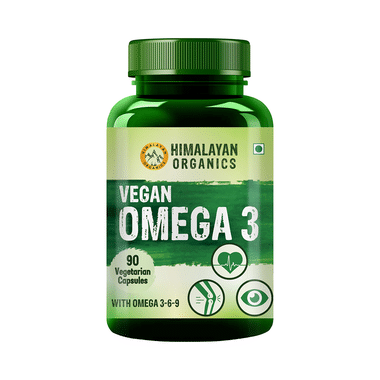 Himalayan Organics Vegan Omega 3-6-9 | Vegetarian Capsule for Eyes, Joints & Heart