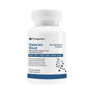 Trexgenics Valerian Root 500mg Veg. Capsules