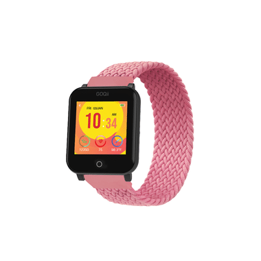 GOQii Vital Junior Fitness With 3 Months Health & Personal Coaching Smart Watch Bubblegum Pink