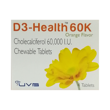D3-Health 60K Chewable Tablet Orange