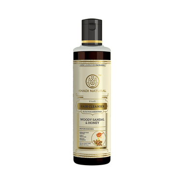 Khadi Naturals Ayurvedic Woodysandal & Honey Hair Cleanser - SLS Paraben Free