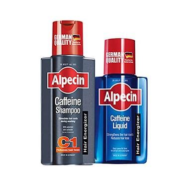 Alpecin Combo Pack Of Caffeine Shampoo 250ml & Caffeine Liquid 200ml