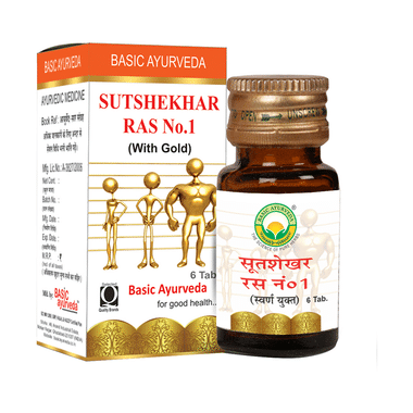 Basic Ayurveda Sutshekhar Ras No.1 (with Gold) Tablet